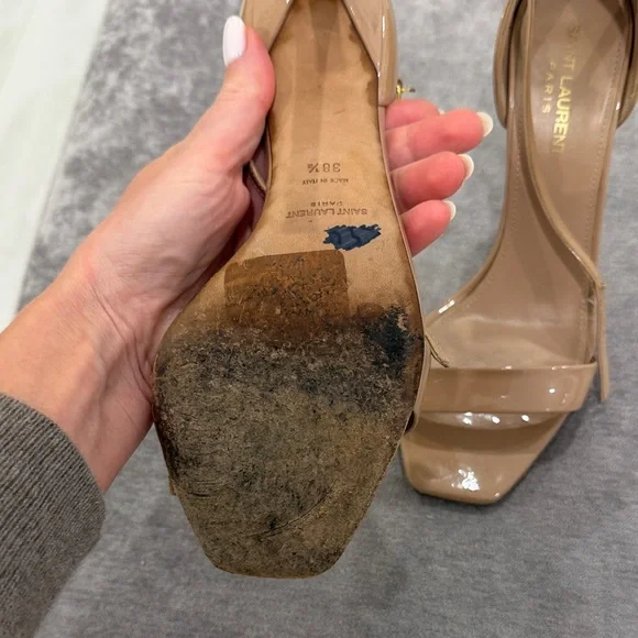 Saint Laurent Tan Women's Heels size 38.5 (8.5). - Picture 8 of 9